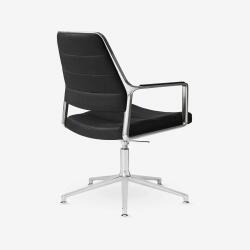 Vipp Drehstuhl 455+ Gleiter Black Leather