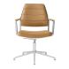 Vipp Drehstuhl 455+ Gleiter Camel Leather