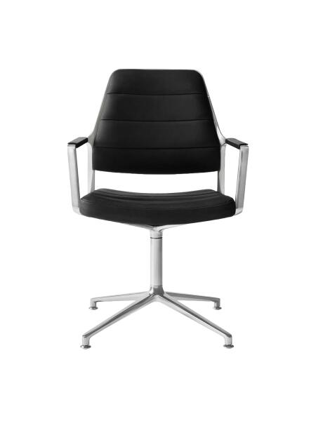 Vipp Drehstuhl 455 Gleiter Black Leather