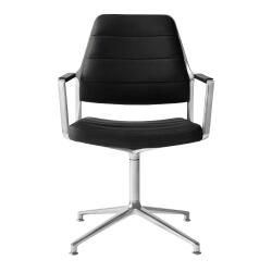 Vipp Drehstuhl 455 Gleiter Black Leather