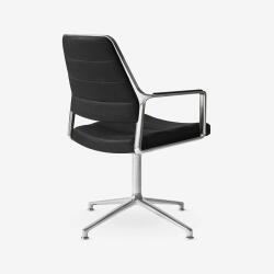 Vipp Drehstuhl 455 Gleiter Black Leather