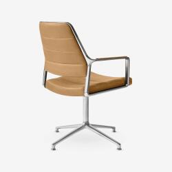 Vipp Drehstuhl 455 Gleiter Camel Leather
