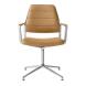 Vipp Drehstuhl 455 Gleiter Camel Leather