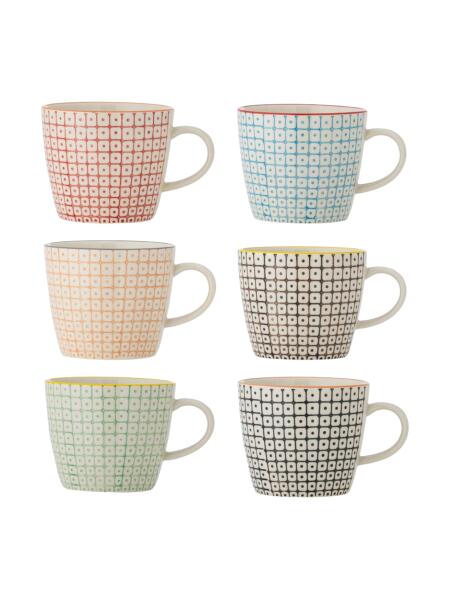 Bloomingville Tassen Carla 380 ml Bunt 6er Set