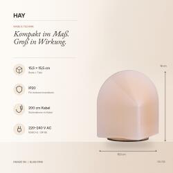 Hay Tischlampe Parade 160 Blush pink