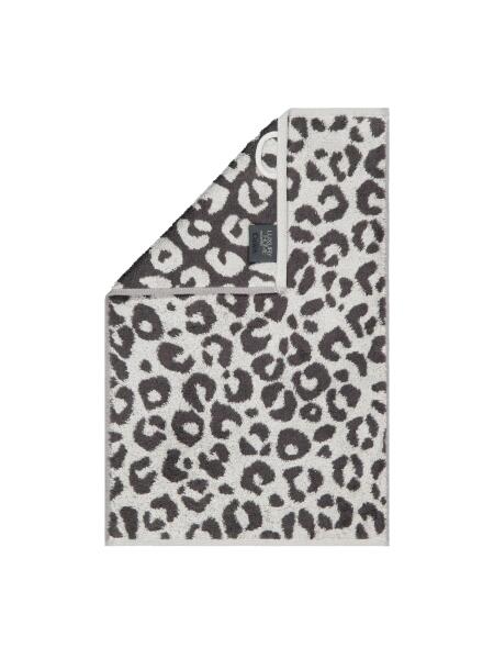 Cawö Gästetuch Two-Tone Leo 30 x 50 cm Basalt