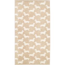 Cawö Duschtuch We Love Dogs 80 x 150 cm Beige