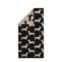 Cawö Handtuch We Love Dogs 50 x 100 cm Schwarz