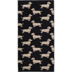 Cawö Handtuch We Love Dogs 50 x 100 cm Schwarz