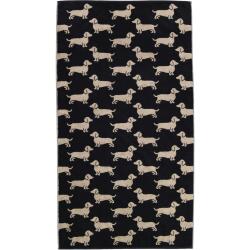 Cawö Duschtuch We Love Dogs 80 x 150 cm Schwarz