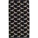 Cawö Duschtuch We Love Dogs 80 x 150 cm Schwarz