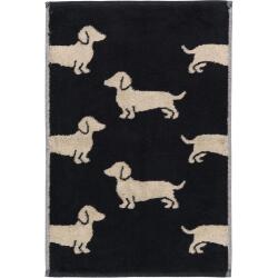 Cawö Gästetuch We Love Dogs 30 x 50 cm Schwarz