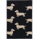 Cawö Gästetuch We Love Dogs 30 x 50 cm Schwarz