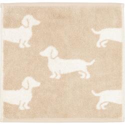 Cawö Seiftücher We Love Dogs 30 x 30 cm 3er Set Beige