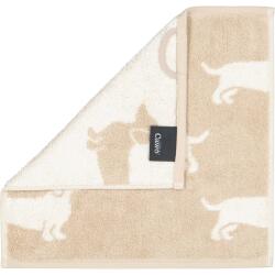 Cawö Seiftücher We Love Dogs 30 x 30 cm 3er Set Beige