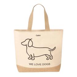 Cawö Strandtasche We Love Dogs 40 x 55 cm Schwarz