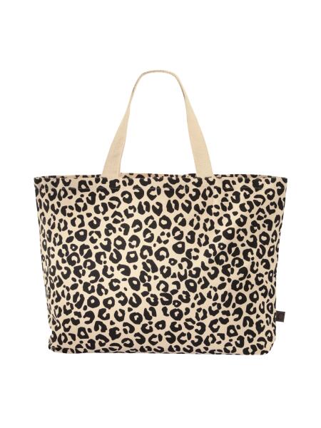 Cawö Strandtasche Leo 40 x 55 cm Schwarz