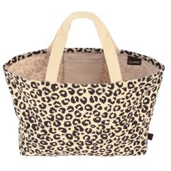 Cawö Strandtasche Leo 40 x 55 cm Schwarz