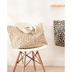 Cawö Strandtasche Leo 40 x 55 cm Schwarz