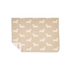 Cawö Wohndecke We Love Dogs 150 x 200 cm Beige