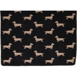 Cawö Wohndecke We Love Dogs 150 x 200 cm Schwarz