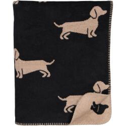 Cawö Wohndecke We Love Dogs 150 x 200 cm Schwarz