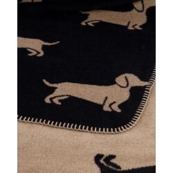 Cawö Wohndecke We Love Dogs 150 x 200 cm Schwarz