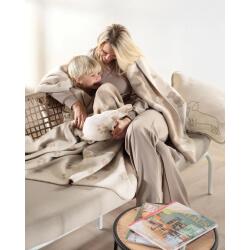 Cawö Wohndecke We Love Dogs 150 x 200 cm Beige
