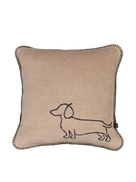 Cawö Kissenhülle We Love Dogs 50 x 50 cm Beige