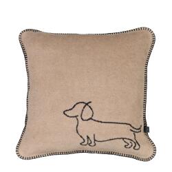 Cawö Kissenhülle We Love Dogs 50 x 50 cm Beige