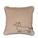 Cawö Kissenhülle We Love Dogs 50 x 50 cm Beige