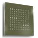 QLOCKTWO Earth 45 Steel Series Olive White Deutsch