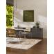 QLOCKTWO Earth 45 Steel Series Olive White Deutsch