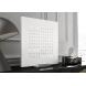 QLOCKTWO Earth 45 Steel Series Olive White Deutsch