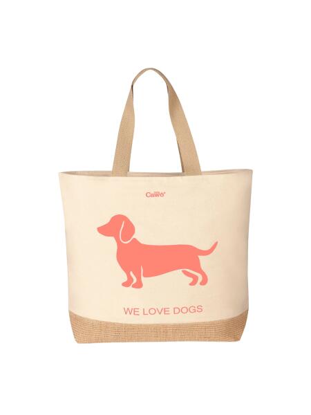 Cawö Strandtasche We Love Dogs 40 x 55 cm