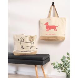 Cawö Strandtasche We Love Dogs 40 x 55 cm