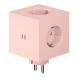 Avolt Wand-Mehrfachsteckdose Square 2 USB-C New Pink
