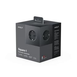 Avolt Mehrfachsteckdose Square 1 USB-C 1,8 Meter Stockholm Black