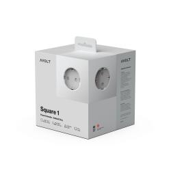 Avolt Mehrfachsteckdose Square 1 USB-C 1,8 Meter Gotland Gray