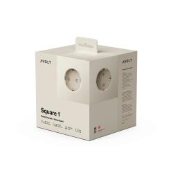 Avolt Mehrfachsteckdose Square 1 USB-C 1,8 Meter Nomad Sand