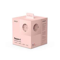 Avolt Mehrfachsteckdose Square 1 USB-C 1,8 Meter New Pink