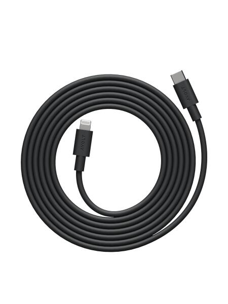 Avolt Ladekabel Cable 1 2 Meter USB-C auf Lightning Stockholm Black
