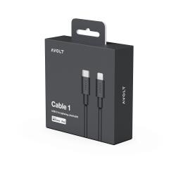 Avolt Ladekabel Cable 1 2 Meter USB-C auf Lightning...