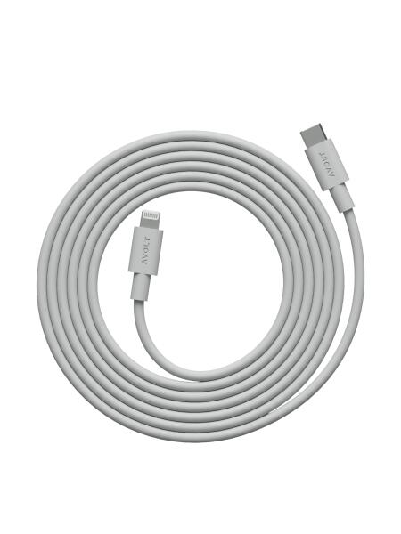 Avolt Ladekabel Cable 1 2 Meter USB-C auf Lightning Gotland Gray