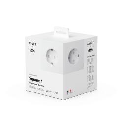 Avolt Mehrfachsteckdose Square 1 USB-C 3 Meter Limitierte Edition Martinelli Luce Opal White
