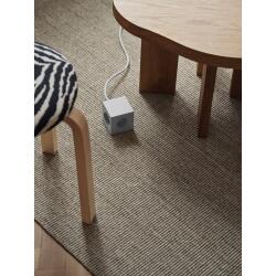 Avolt Mehrfachsteckdose Square 1 USB-C 3 Meter Limitierte Edition Martinelli Luce Opal White