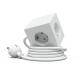 Avolt Mehrfachsteckdose Square 1 USB-C 3 Meter Limitierte Edition Martinelli Luce Opal White