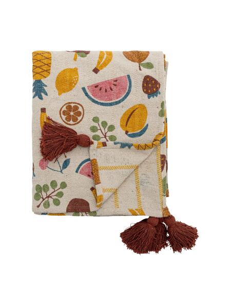 Bloomingville MINI Decke Fruitta 130 x 160 cm Bunt
