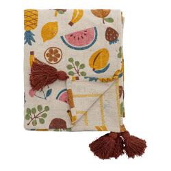 Bloomingville MINI Decke Fruitta 130 x 160 cm Bunt