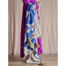 Bloomingville Decke Eviaya 130 x 160 cm Bunt